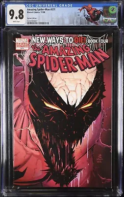 Buy AMAZING SPIDER-MAN #571 (2008) CGC 9.8 NM/M🕸️Variant Cover🕸️2nd App Anti-Venom • 122.16£