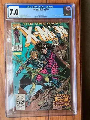 Buy Uncanny X-Men #266 Marvel Comics 1990 CGC 7.0 Key Comic! 1st Appearance Gambit!! • 136.72£