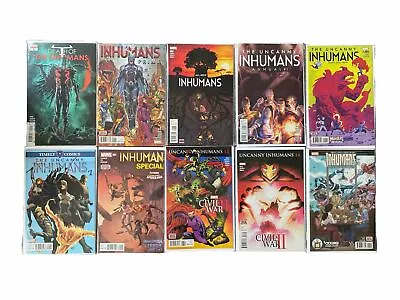 Buy Marvel Inhumans & Uncanny Inhumans NM Bagged & Boarded Job Lot X 10 Comics • 4.99£