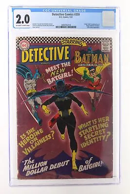 Buy Detective Comics #359 - D.C. Comics 1967 CGC 2.0 Origin And 1st App Of Batgirl • 280.31£