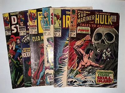 Buy Marvel Silver Age Vintage Lot Of 6 Books W/ Keys- Iron Man, Dr Strange & More • 79.05£