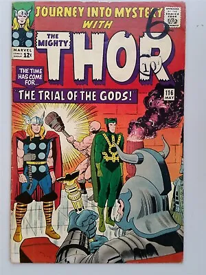 Buy Thor Journey Into Mystery #116 Vg+ (4.5) May 1965 Marvel Comics ** • 24.99£