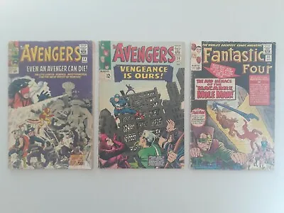 Buy Avengers 14, 20, Fantastic Four 31 Marvel Comics 1964, 1965 • 87.47£