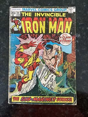 Buy The Invincible Iron Man #54 1st Moondragon (Heather Douglas) (Marvel Jan 1973) • 12.05£