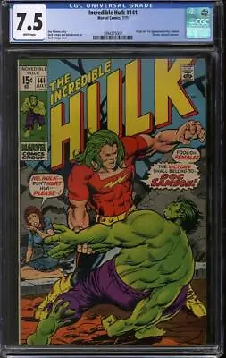 Buy Incredible Hulk #141 CGC 7.5 (W) Origin & 1st Appearance Of Doc Samson • 222.82£