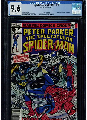 Buy Spectacular Spider Man #23 Cgc 9.6 White Pages Early Moon Knight Appearance 1978 • 118.16£