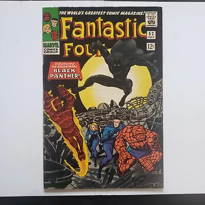 Buy Fantastic Four #52 Vol. 1 (1961) 1966 Marvel Comics  1st App Of Black Panther! • 1,106.85£