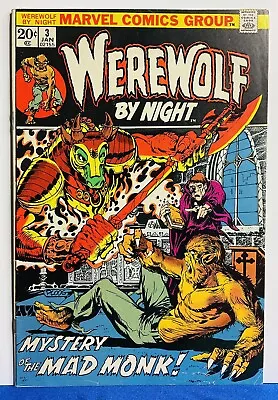 Buy WEREWOLF BY NIGHT #3 (1973) Ploog-Art/Cover - 1st App Dragonus & Mad Monk - FN+ • 23.95£