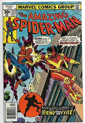 Buy Amazing Spider-Man #172  The Fiend From The Fire!  1977 Marvel Comic • 21.48£