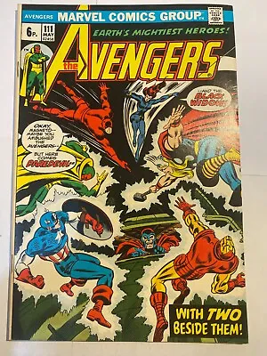 Buy THE AVENGERS #111 Marvel 1973 UK Price Higher Grade VF • 24.95£