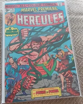 Buy Marvel Premiere #26: Ft Hercules, Key Issue UK Price Variant, Marvel Comics 1975 • 3.15£