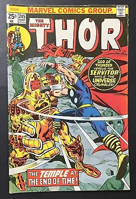 Buy 1976 The Mighty Thor #245 “The Temple At The End Of Time” Marvel Comics Group • 10.45£