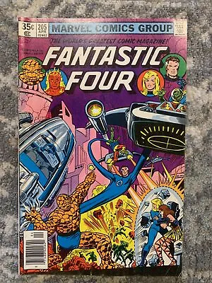 Buy Fantastic Four 205 Marvel 1979 1st Team Appearance Nova Corps!! High Grade!! • 7.89£