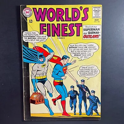 Buy World's Finest 148 Silver Age DC 1965 Batman Superman Brainiac Clayface Comic • 19.82£