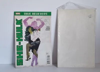 Buy TRUE BELIEVERS SHE-HULK #1 (MARVEL 2015 1st Printing) BAGGED & BOARDED • 14.99£