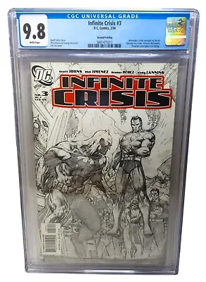 Buy Infinite Crisis #3 (2nd Printing) 1st Jamie Reyes Jim Lee CGC 9.8 Blue Beetle • 48.22£