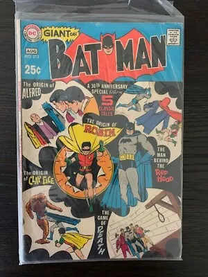 Buy DC Comics August 1969, No. 213 Batman Giant 30th Anniversary Special • 23.98£