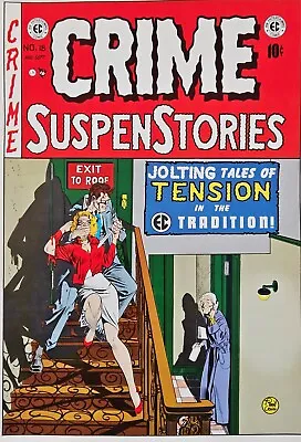 Buy CRIME SuspenStories Comic Cover Poster~Russ Cochran 1981 EC No. 18 Johnny Craig • 19.04£