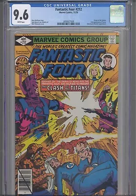 Buy Fantastic Four #212 CGC 9.6 1979 Marvel Comics Origin Sphinx 2nd App Terrax • 138.56£