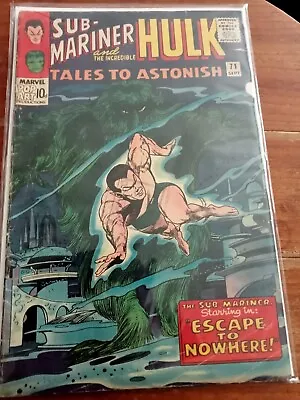 Buy Tales To Astonish #71 (VG) Sept 1965 Silver Age With Sub-Mariner & Hulk • 5.50£