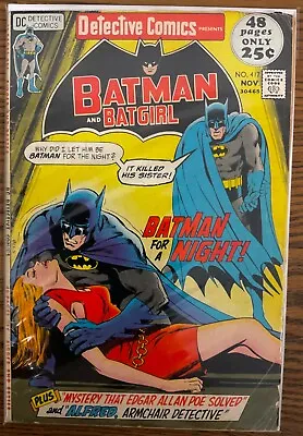 Buy Detective Comics #417 Neal Adams Cover- DC Comics Batman And Batgirl • 15.77£