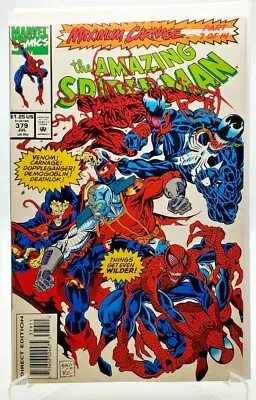Buy Amazing Spider-Man #379 Carnage Venom 1993  NM • 22.83£