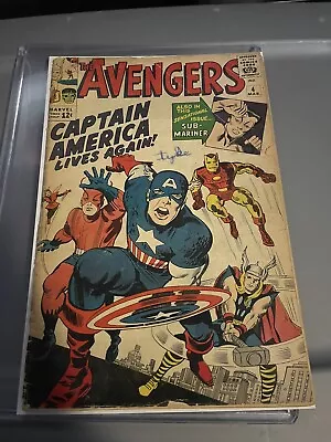 Buy Avengers 4 1964 First Silver Age Captain America • 355.77£