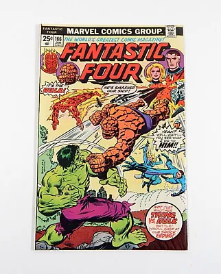 Buy Fantastic Four #166 Comic Book (Marvel Jan 1976) 25c Hulk VS Thing Col Sellers • 7.91£