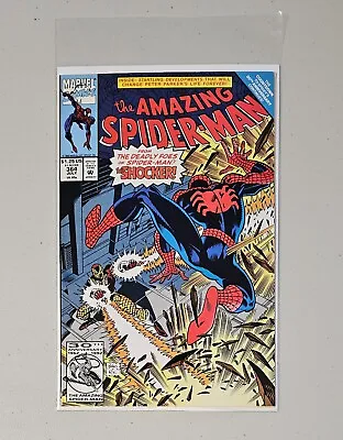 Buy The Amazing Spiderman Comic #364 The Shocker, Debut Of Scourge White Costume • 4£