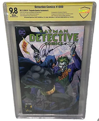 Buy Detective Comics #1000 Jim Lee Cbcs Ss 9.8 Key 3 Sigs: Snyder, King & Capullo • 91.35£