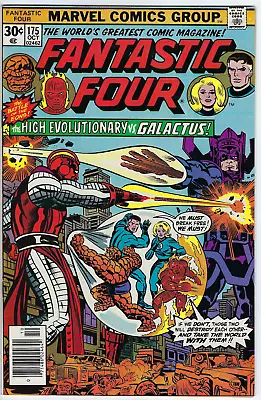 Buy Fantastic Four 175 1976 NM- 9.2 Kirby Galactus High Evolutionary Impossible Man • 28.12£