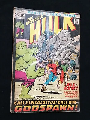 Buy Incredible Hulk #145 - Marvel Comics - November 1971 - 1st Print • 18.96£