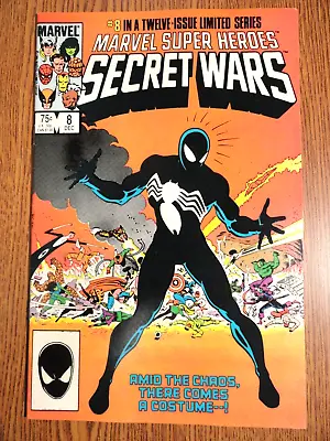 Buy Marvel Super Heroes Secret Wars #8 Hot Key 1st Symbiote Black Costume Spider-man • 181.88£