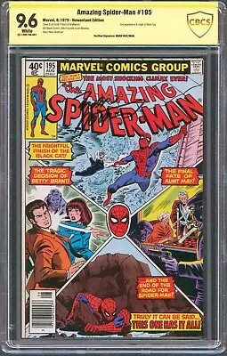 Buy Amazing Spider-Man #195 Newsstand CBCS 9.6 Signd Marv Wolfman 2nd Black Cat 1979 • 201.57£