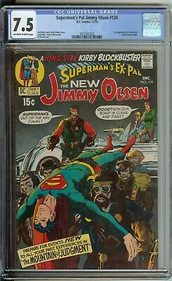 Buy Superman's Pal Jimmy Olsen #134 CGC 7.5 DC Comic 1970 1st Appearance Darkseid • 219.18£