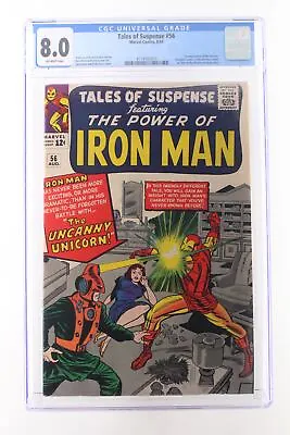 Buy Tales Of Suspense #56 - Marvel Comics 1964 CGC 8.0 1st Appearance Of The Unicorn • 223.07£