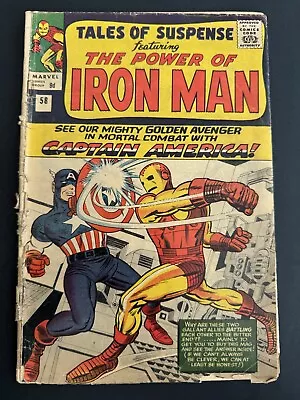Buy Tales Of Suspense #58 (Marvel 1964)  JACK KIRBY 1st Captain America, Iron Man • 29.99£