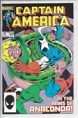 Buy Captain America #310 NM (9.2) 1985 - 1st Appearance Of Serpent Society - 5 1st's • 15.98£