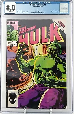 Buy Incredible Hulk #312 1985 Gradato Cgc 8.0 Marvel Comics USA • 84.81£
