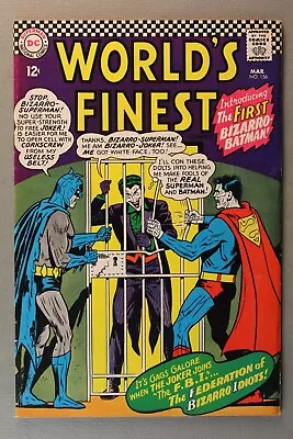 Buy World's Finest #156 *1966*  Introducing The FIRST Bizarro-Batman!   • 157.33£