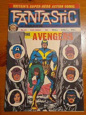 Buy Fantastic #61 April 1968 FINE+ 6.5 Power Comic, Avengers #30 Reprint • 7.50£