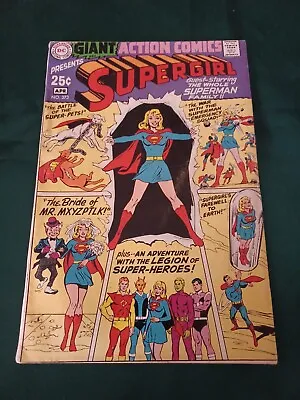 Buy Action Comics #373 Dc 1969 Silver Age FN Comic! GIANT ALL SUPERGIRL ISSUE! • 31.62£