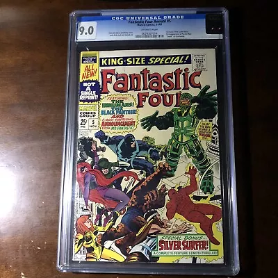 Buy Fantastic Four Annual #5 (1967) - 1st Psycho-Man! Silver Surfer! - CGC 9.0! • 492.96£