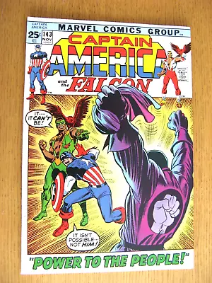 Buy Captain America 143 (1971) [VF+/NM-], App Falcon, Red Skull, 25c Issue ND • 30£