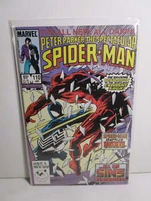 Buy Peter Parker Spectacular Spider-Man 1986 #110 Bagged Boarded • 8.87£