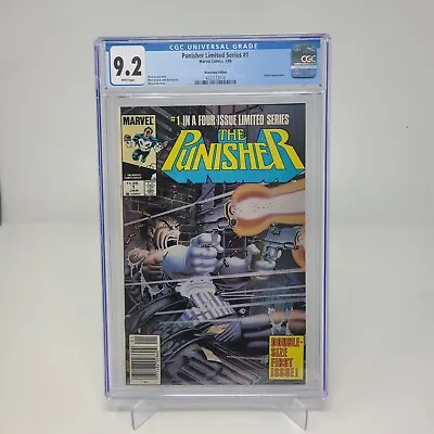 Buy PUNISHER Limited Series #1 CGC 9.2 WHITE Pages NEWSSTAND 1986 • 147.91£