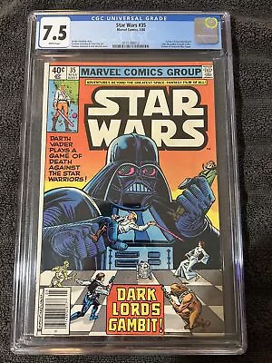 Buy Star Wars #35 Marvel Comics CGC 7.5 1st Meeting Of Luke Skywalker & Darth Vader • 55.41£