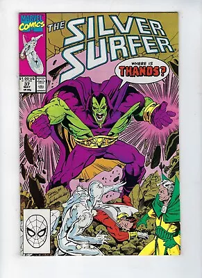 Buy SILVER SURFER # 37 (Marvel Comics, WHERE IS THANOS? May 1990) VF/NM • 5.95£