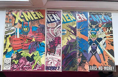 Buy Uncanny X-Men Vol 1 #246,247,248,249,250 First Jim Lee Art • 19.99£