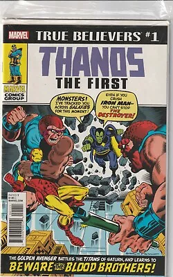 Buy Marvel Comics True Believers Thanos .  Reprints  Iron Man 55 Avengers 125 • 4.75£